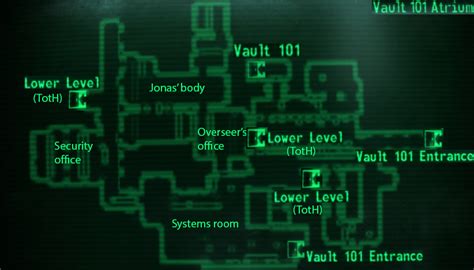 vault 101 fallout map.